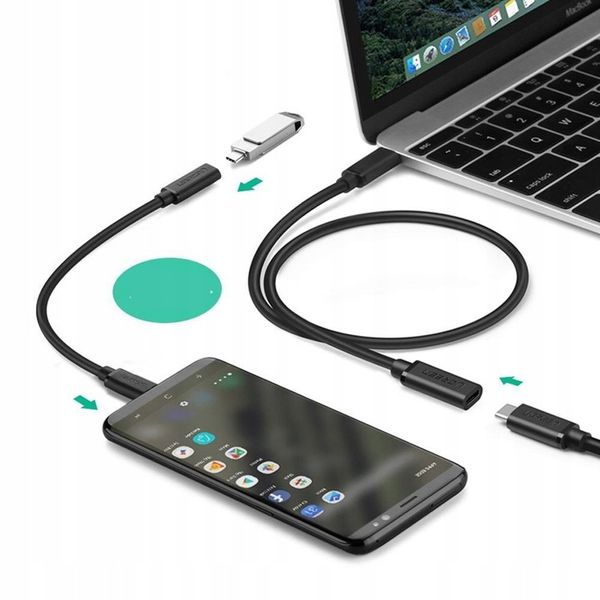 UGREEN kabel przewód przedłużacz USB-C 4K FULL HD zdjęcie 2