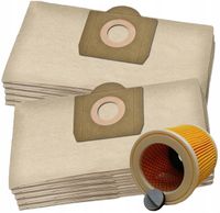 10x WORKI FILTR DO ODKURZACZA KARCHER WD3 200 MV3 WD2 PLUS SE4001 WD3 KWD3