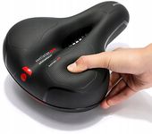 WYGODNE SIODEŁKO ROWEROWE DAMSKIE MĘSKIE SZEROKIE do roweru WZMOCNIONE