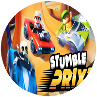 Opłatek na tort Stumble Guys