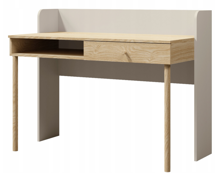 Biurko Do Pokoju Młodzieżowego 124cm Szarobeżowy YOKO JR-3 Kolory Do Wyboru zdjęcie 1