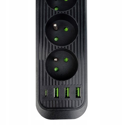 PRZEDŁUŻACZ APPIO listwa zasilająca 2m 4 gniazda + 3x USB + 1x USB C na Arena.pl