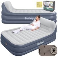 Materac Dmuchany Dwuosobowy 226x152cm z Pompką 230V Do Spania Bestway 67923