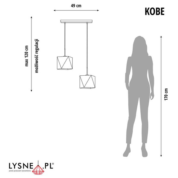 Nowoczesna lampa wisząca nad stół KOBE zdjęcie 2