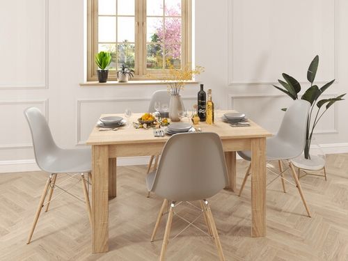 Stół do Jadalni Kuchni Salonu 110x70 Dąb Craft/Czarny NOWOCZESNY LOFT na Arena.pl