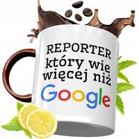 Kubek Bordowy Dla Dziennikarza Na Urodziny Prezent Z Nadrukiem Ze Zdjęciem