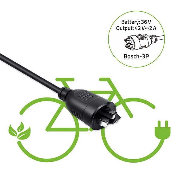 Ładowarka Qoltec do e-bike 42V 2A Bosch 3Pin zdjęcie 8