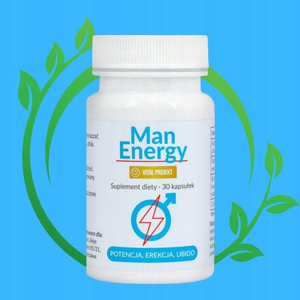 MAN ENERGY TABLETKI NA POTENCJĘ EREKCJĘ LIBIDO POZIOM TESTOSTERONU WZWÓD zdjęcie 6