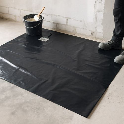 SUPER GRUBA 60um FOLIA POD WYLEWKI 4x6m płachta budowlana MOCNA 1,5KG na Arena.pl