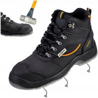 Buty robocze męskie skórzane Wodoodporne Antyprzebiciowe z Noskiem Kompozyt