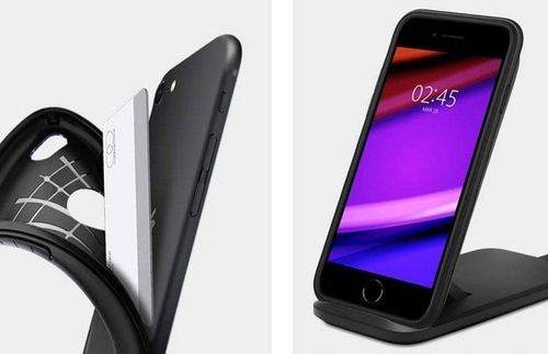 Etui Spigen Rugged Armor do Apple iPhone SE 2020 Matte Black na Arena.pl