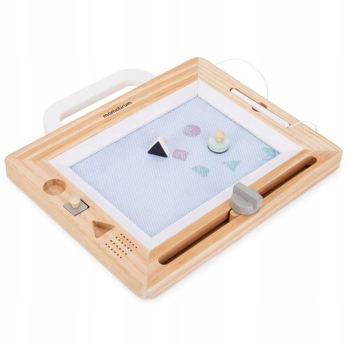 Drewniany Magnetyczny Znikopis z Pieczątkami - Tablica do Rysowania Tablet na Arena.pl