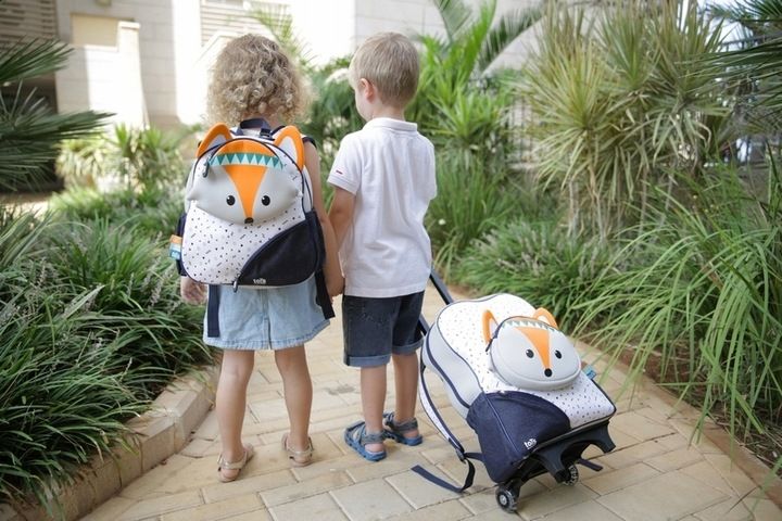 TOTS Plecak DUŻY pojemny w podróż i do szkoły LIS zdjęcie 6