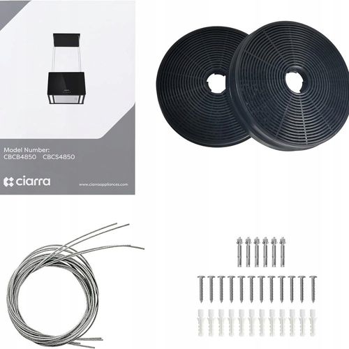 Okap sufitowy Ciarra CBCS4850 48 cm 700m³/h WiFi & Touch Control na Arena.pl