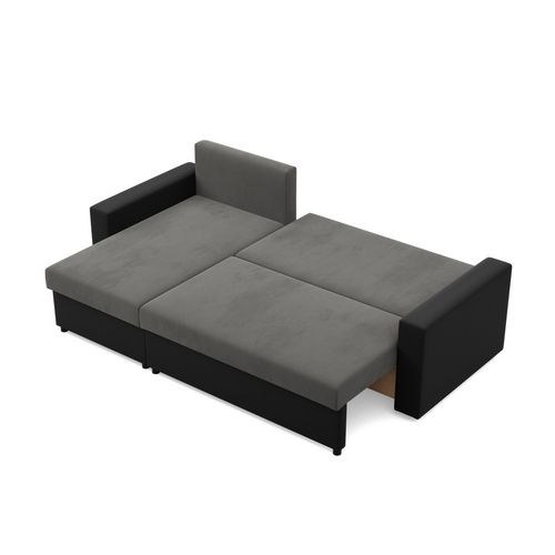 Narożnik uniwersalny, CAPERO, ekoskóra, 231x140x92 cm, szary | TYLETEGOTU na Arena.pl