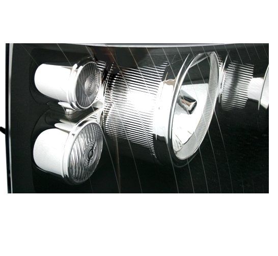 Lampy Reflektory VW T5 03-09 BLACK H7/H1 DEPO zdjęcie 4