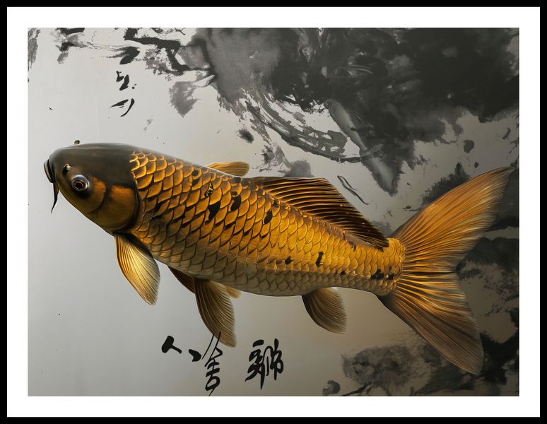 Plakat 80x60cm Spokojna Ryba Koi zdjęcie 3