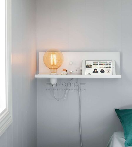 Kinkiet LAMPA ścienna MULTI 106969 Markslojd metalowa OPRAWA półka biała na Arena.pl