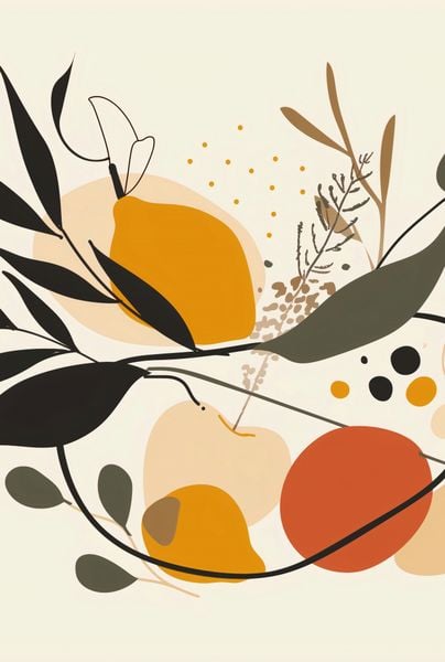Plakat 68x101cm Botaniczny Wir zdjęcie 1