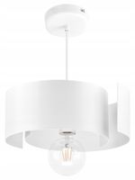2X TWIST E27 LAMPA WISZĄCA SUFITOWA ŻYRANDOL LED LOFT BIAŁA NOWOCZESNA OPRA