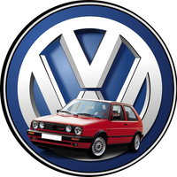 Opłatek na tort VW Auto Samochód Logo Tekst Gratis