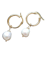 Kolczyki z naturalnymi perłami pozłacane 14k