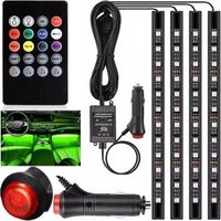 Paski LED 12V - OŚWIETLENIE LEDOWE Ledy wnętrza auta Taśma kabiny samochodu