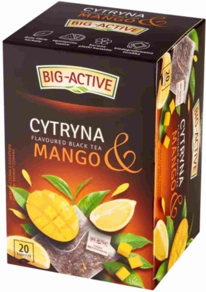 BIG ACTIVE Czarna 20tb Cytryna Mango zdjęcie 1