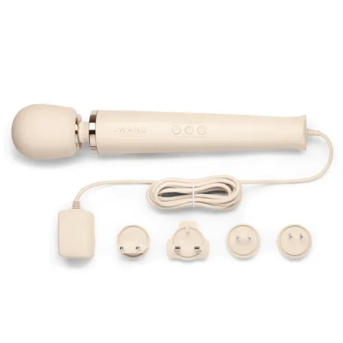 le wand plug-in massager cream - masażer przewodowy 10 trybow na Arena.pl