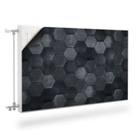 MAGNETYCZNA Mata Grzejnika Czarna Mozaika Abstrakcja 120cm x 60cm