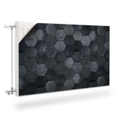 MAGNETYCZNA Mata Grzejnika Czarna Mozaika Abstrakcja 120cm x 60cm