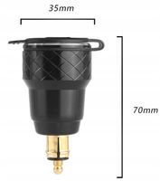 Ładowarka Gniazdo 2x USB QC 3.0A BMW DIN Woltomierz + Wyłącznik