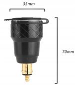Ładowarka Gniazdo 2x USB QC 3.0A BMW DIN Woltomierz + Wyłącznik