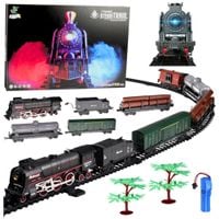 Pociąg Parowy Kolejka 620B Światła Dźwięki Dym 151 cm Torów