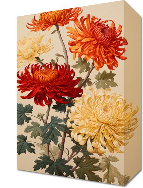 Obraz 20x30cm Tańczące Chryzantemy zdjęcie 1
