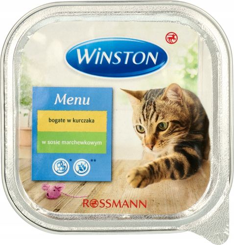 WINSTON MOKRA KARMA DLA KOTÓW Z KURCZAKIEM 100 G na Arena.pl