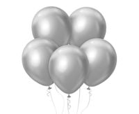 BALONY BEAUTY&CHARM, PLATYNOWE SREBRNE 12" 50 SZTUK GODAN