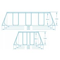 basen ogrodowy stelażowy 404 x 201 x 100 cm 11w1 bestway 56441