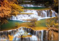 100 70CM OBRAZ PŁÓTNO WODOSPAD HUAY MAE KHAMIN PŁÓTNO RAMA