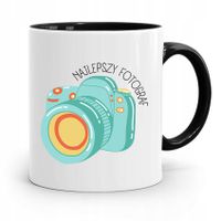 Kubek Czarny Dla Fotografa Najlepszy Fotograf Z Nadrukiem Ze Zdjęciem