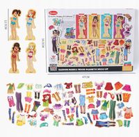 MAGNETYCZNA gra MODNISIE ubieranka PUZZLE montessori