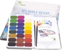 zestaw do malowania farby akwarelowe pędzle