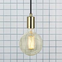 Metalowa lampa wisząca Sky 106170 do sypialni industrial złota