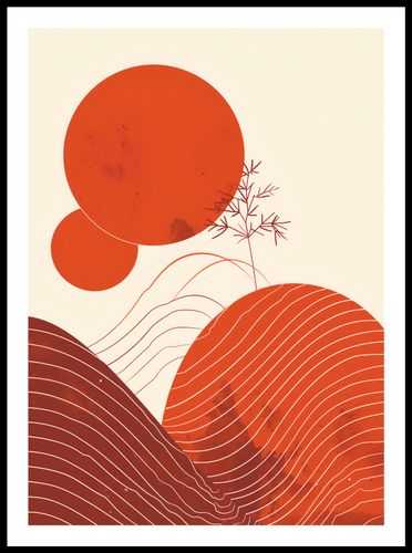 Plakat 50x70cm Ciepło Czerwieni na Arena.pl