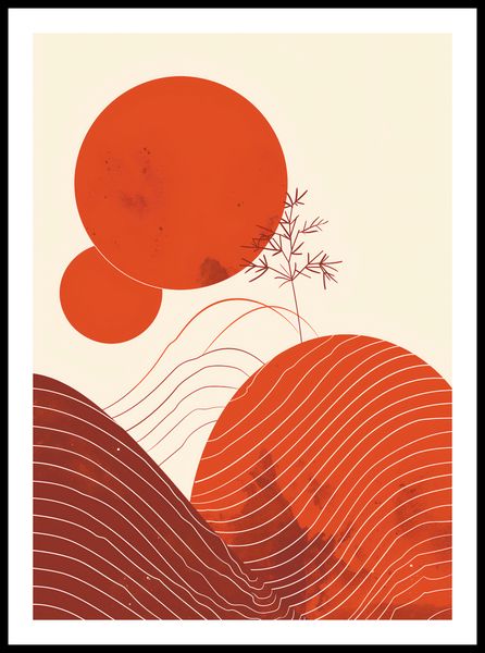 Plakat 50x70cm Ciepło Czerwieni zdjęcie 3