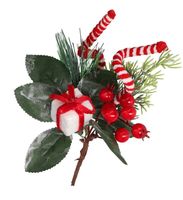 GAŁĄZKA DEKORACYJNA IGLIWIE SZYSZKI DO STROIKA 22CM