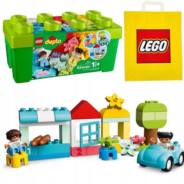 LEGO DUPLO 10913 Skrzynka klocków Pudełko KLOCEK + Torba LEGO na prezent zdjęcie 1