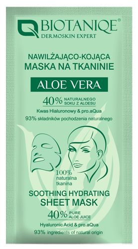 BIOTANIQE DERMOSKIN EXPERT ALOE VERA MASKA DO TWARZY NA TKANINIE 15 ML na Arena.pl