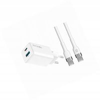 Szybka ładowarka GaN 45W 2 wejścia USB i USB-C z kablem do Motorola Moto E7