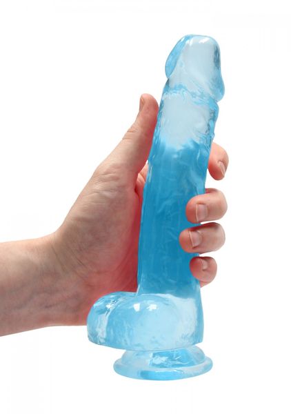realistic dildo with balls   8/ 21 cm zdjęcie 4